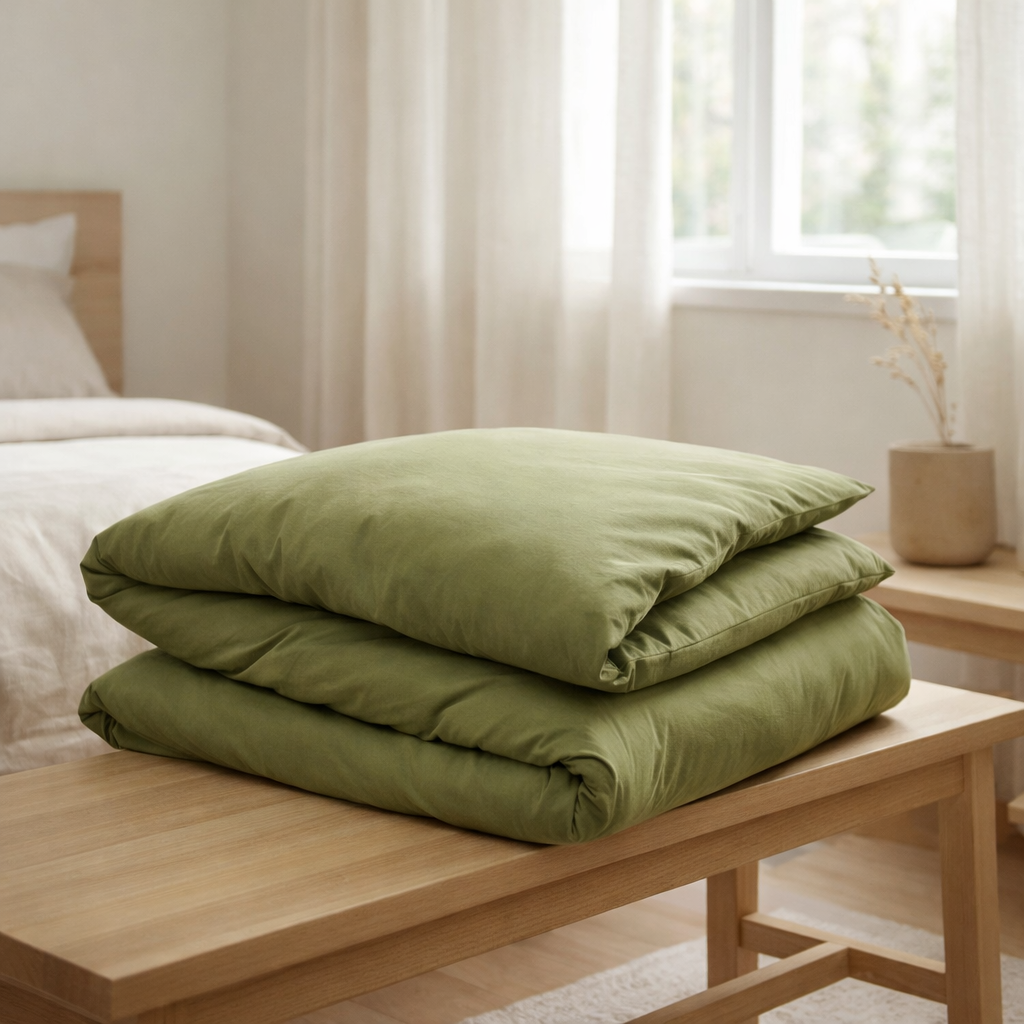 Housse de couette en situation
