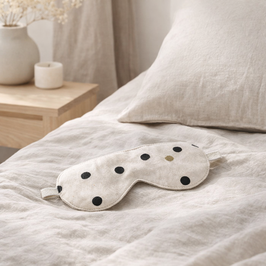 Masque de nuit Mio Ecru 8 x 20 en situation