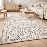 Tapis recyclé Paulin Neige 160 x 230 x 2 en situation