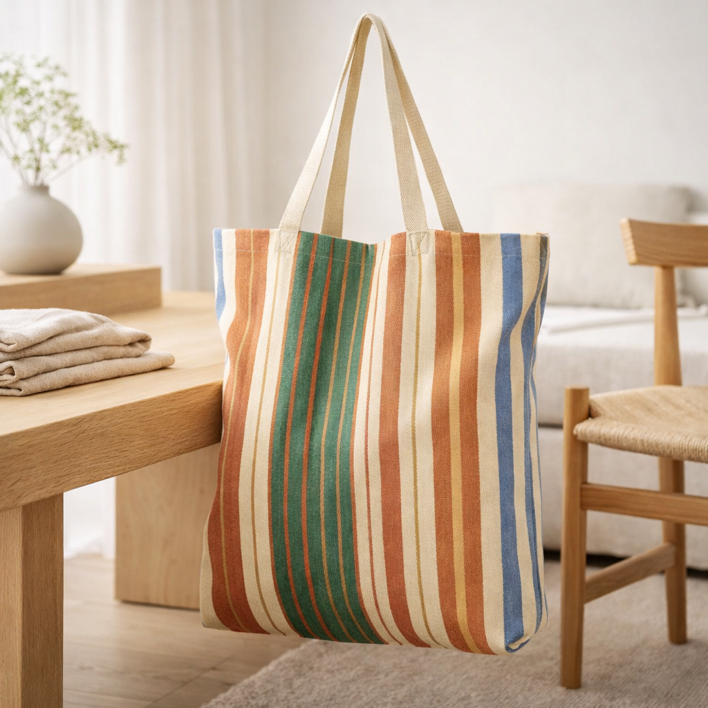 Maxi bag Yuna recyclé Diapre 38 x 60 x 16 en situation