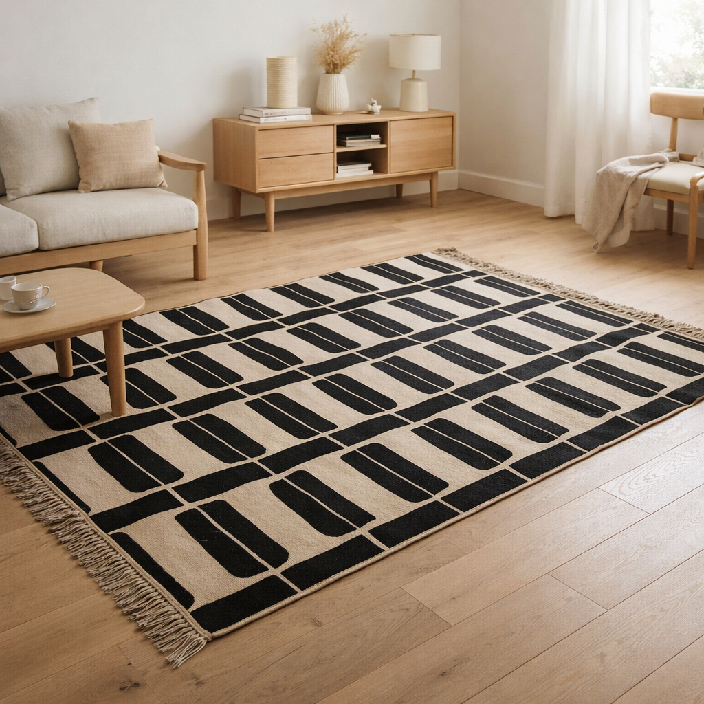 Tapis Élam Naturel 200 x 290 en situation
