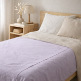 Drap plat Céleste Lilas 260 x 310 en situation