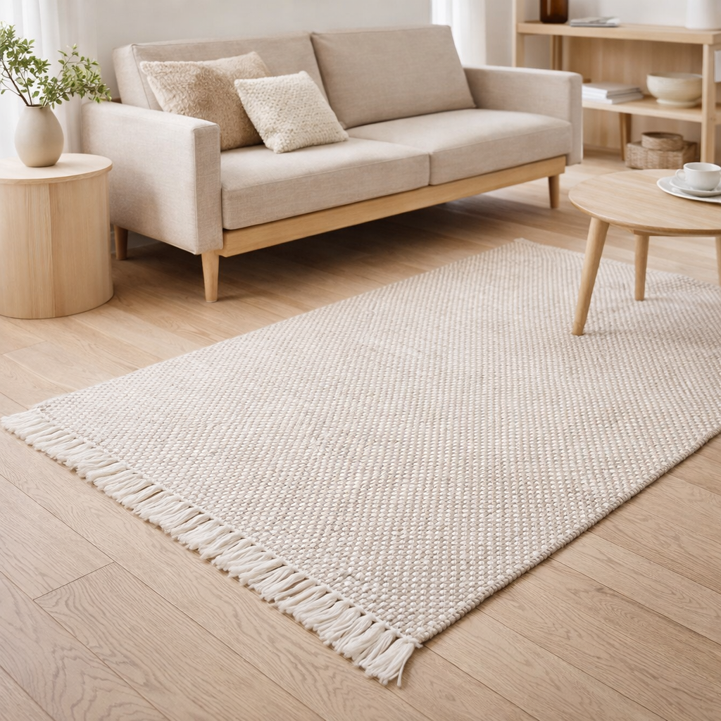 Tapis Xenia Naturel 120 x 170 x 1 en situation