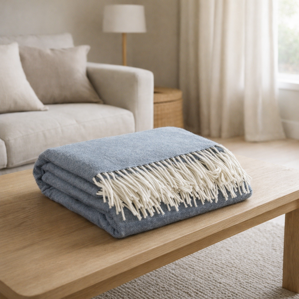 Plaid Carina Tempete 130 x 190 en situation