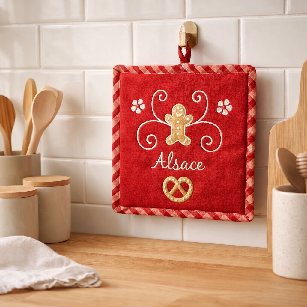 Manique Beck Rouge 20 x 20 en situation