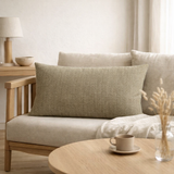 Coussin Carina Olive 40 x 65 en situation