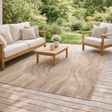 Tapis Clem outdoor Naturel 160 x 230 en situation