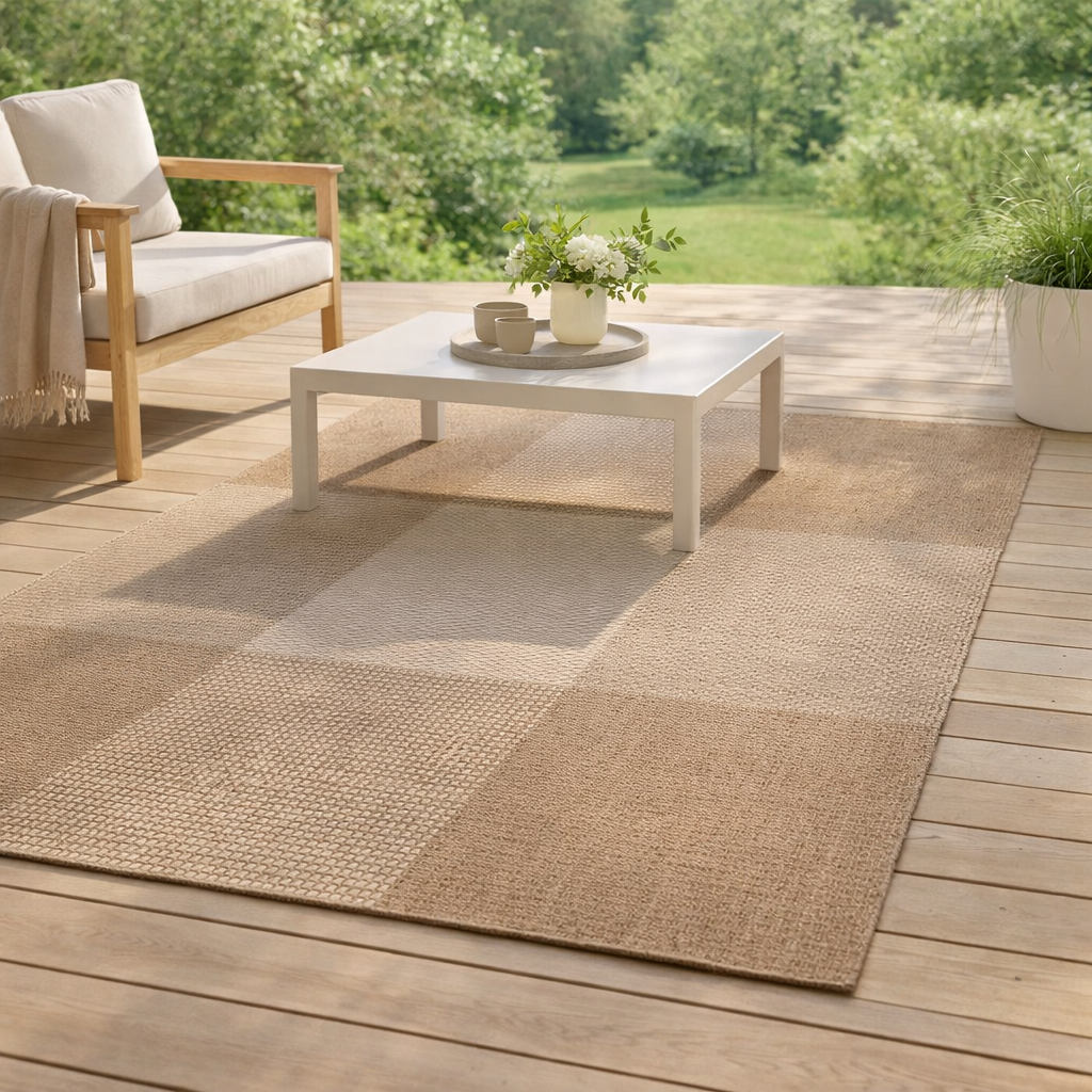 Tapis Carry outdoor Naturel 160 x 230 en situation