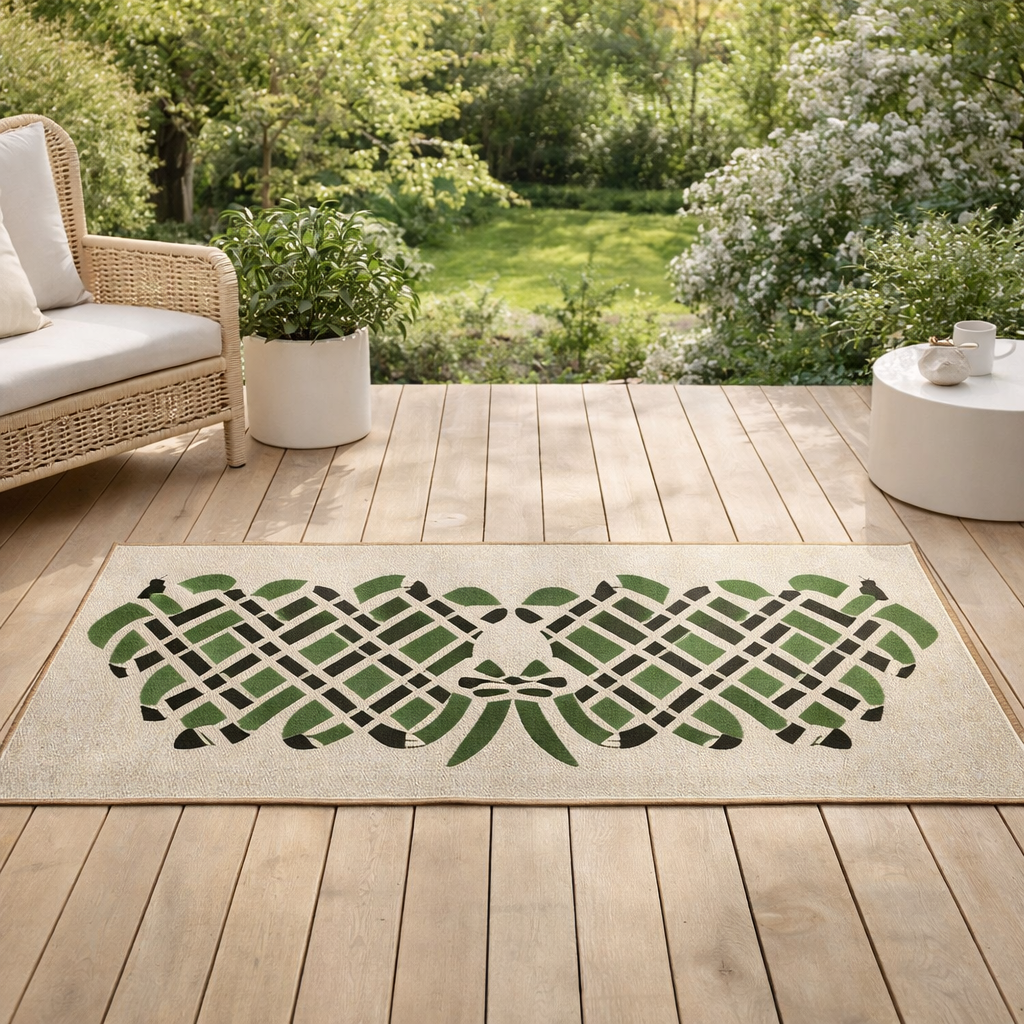 Tapis Yoka outdoor Naturel 70 x 200 x 1 en situation