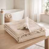 Drap hammam Cancun Galet 90 x 180 en situation