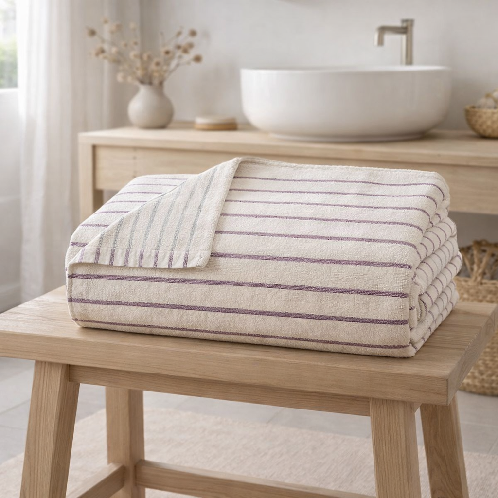 Serviette de bain maxi en situation