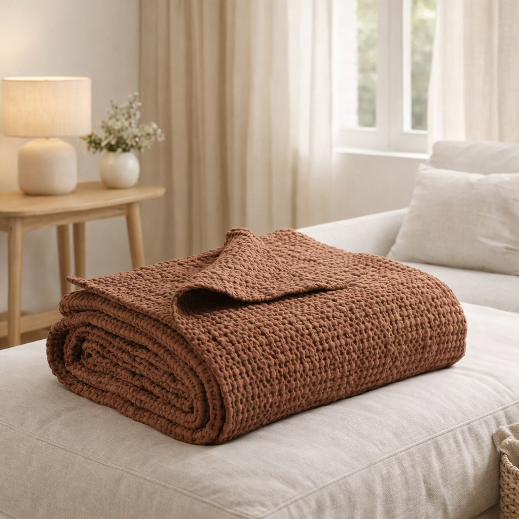 Jeté Tana Tabac 240 x 260 en situation