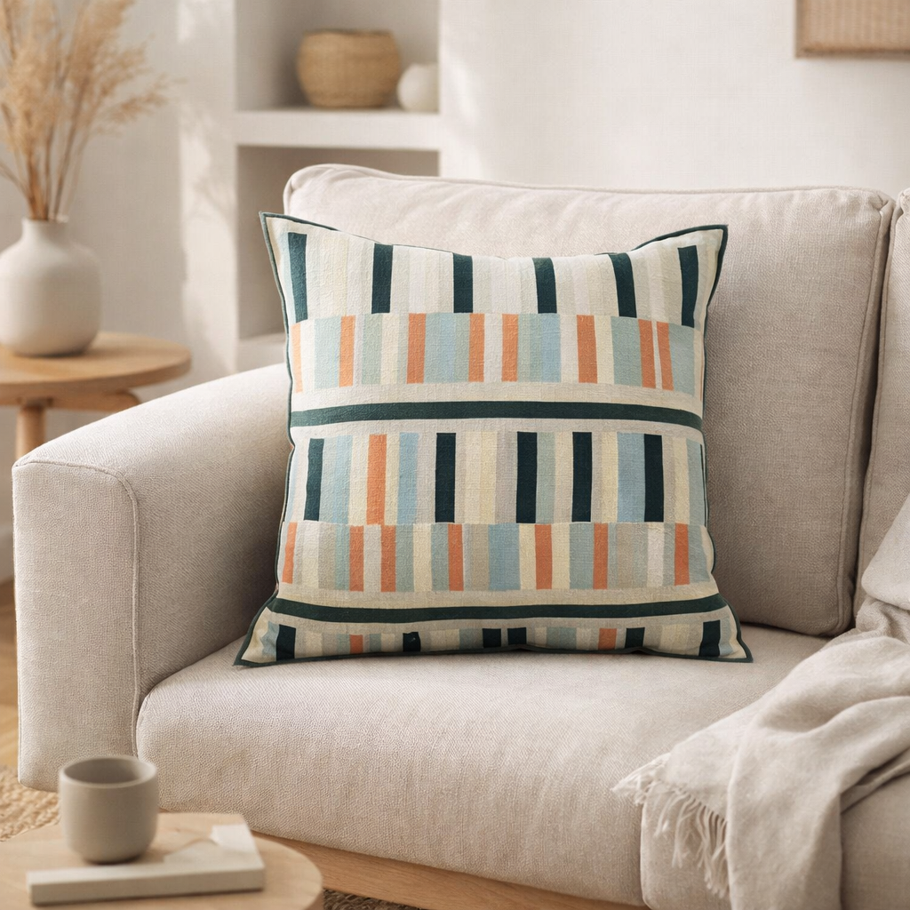 Coussin imprimé Jason Ciel 45 x 45 en situation