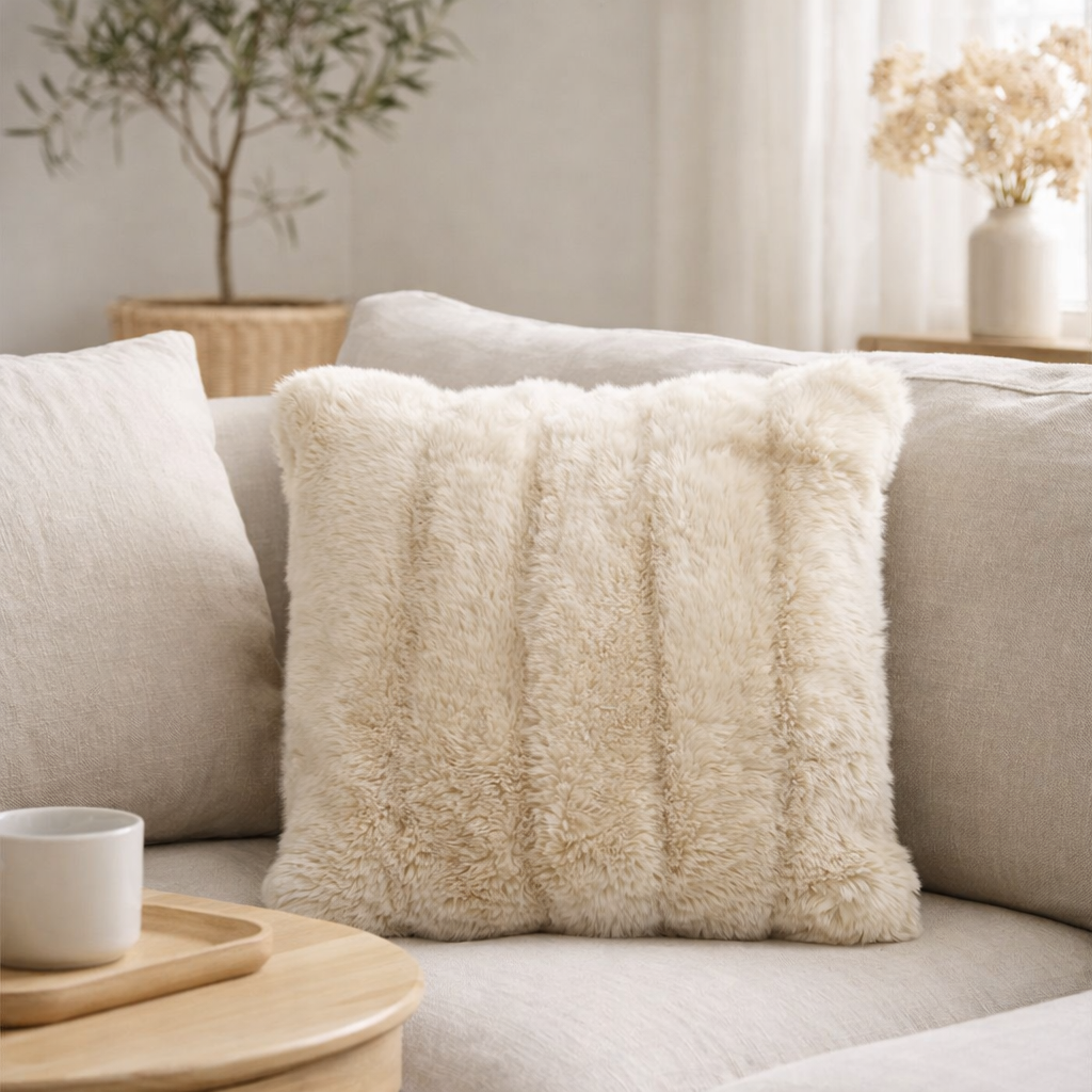 Coussin Astrid Naturel 45 x 45 en situation