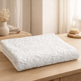 Drap de bain Gilda Neige 90 x 150 en situation