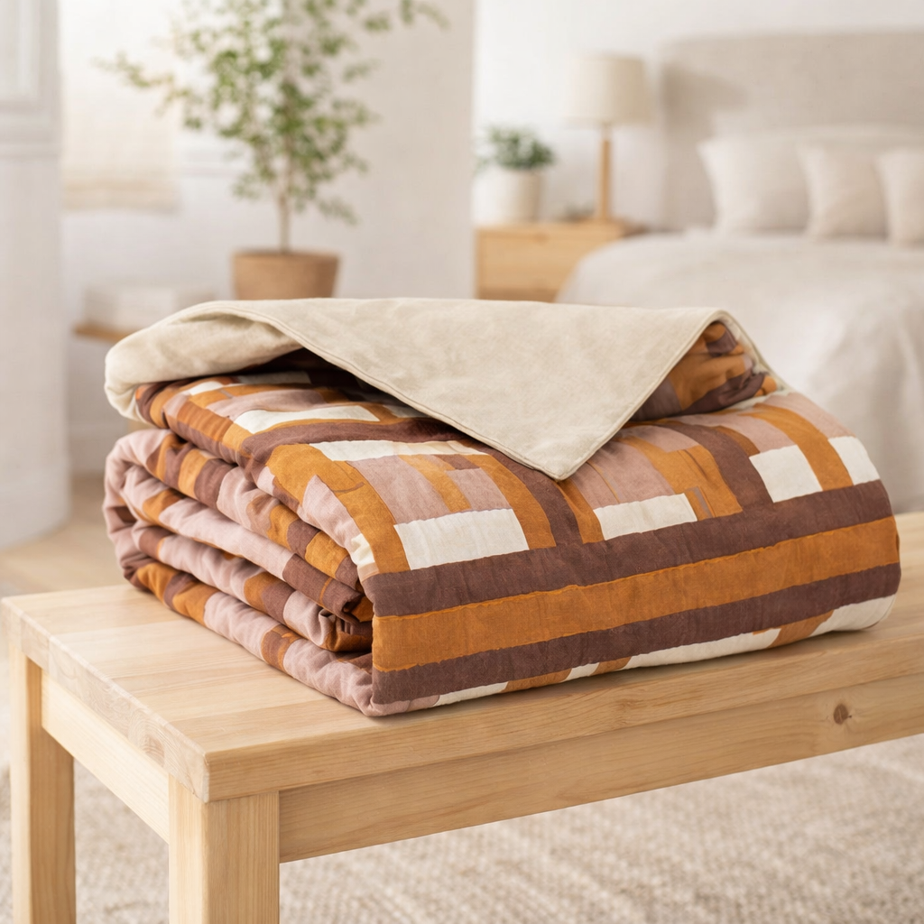 Empreinte de couette Tahho CUVRE 85 x 200 en situation