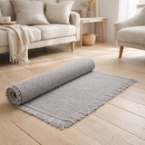 Tapis de bain uni Elly Perle 70 x 140 en situation