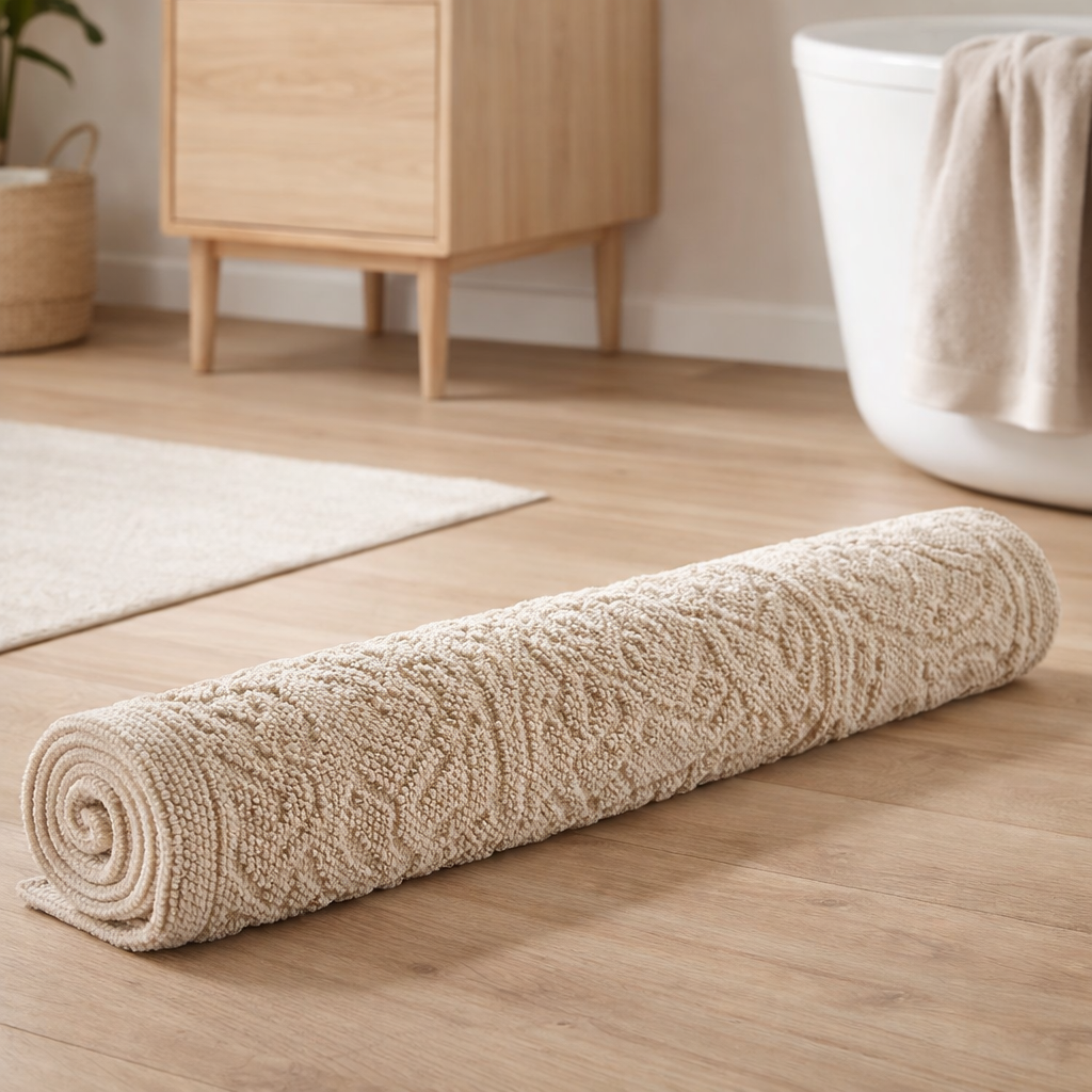 Tapis de bain Gilda Lin 54 x 110 en situation