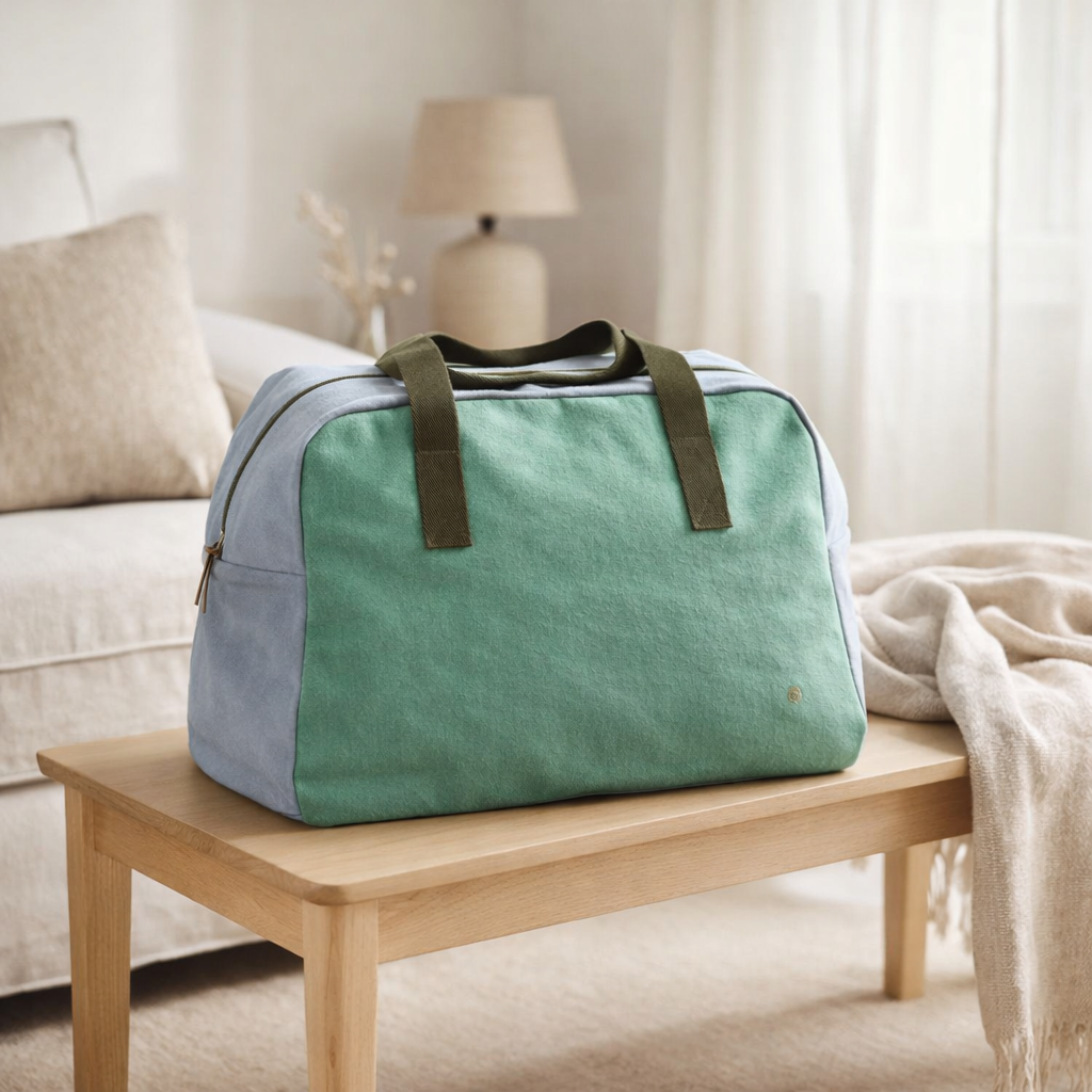 Sac week-end Tricolo Détox bluetiful 28 x 42 x 20 en situation