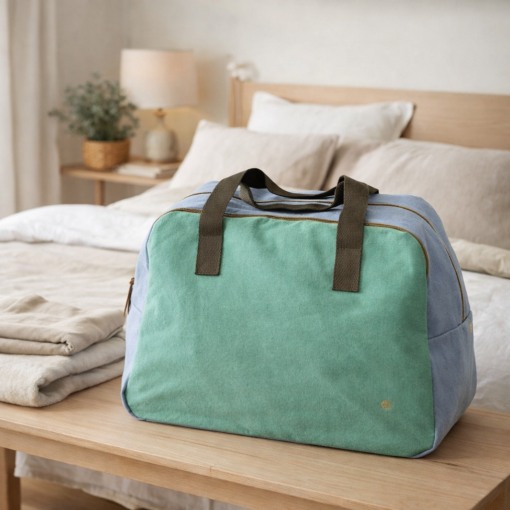 Sac week-end Tricolo Détox bluetiful 28 x 42 x 20 en situation