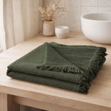 Serviette de toilette Luna Kale 50 x 100 en situation