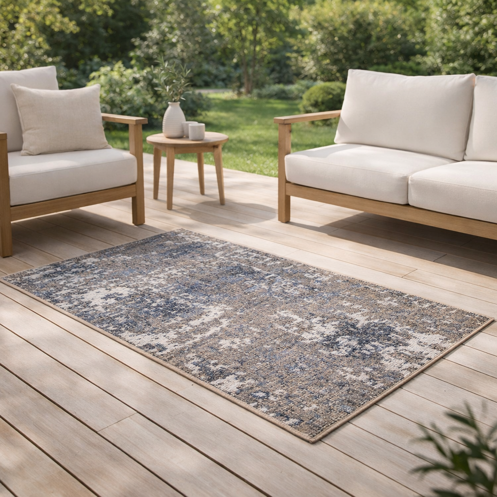 Tapis Catania 2 outdoor Gris 60 x 110 en situation