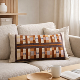 Coussin brodé Taho Cuivre 40 x 65 en situation
