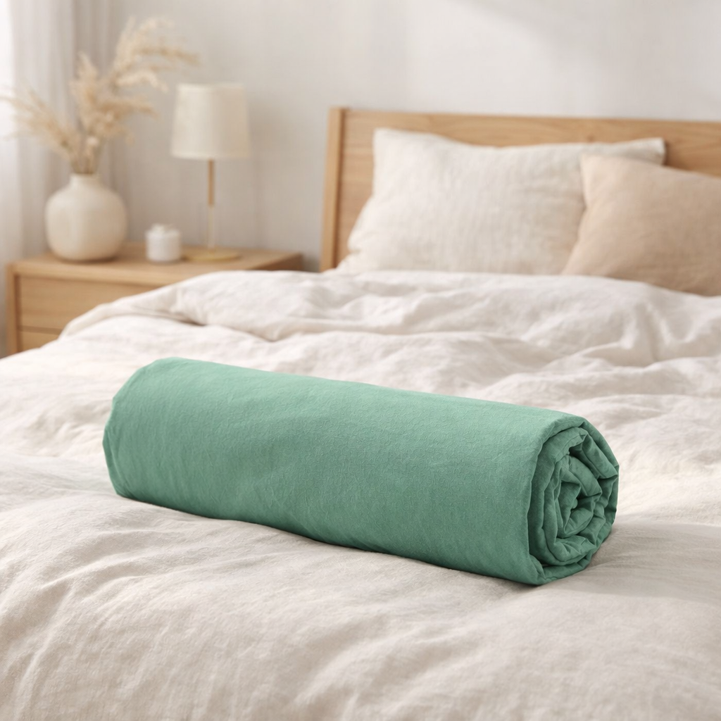 Drap housse Céleste Détox 180 x 200 en situation
