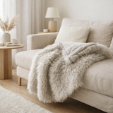 Plaid Betani Ecume 130 x 160 en situation