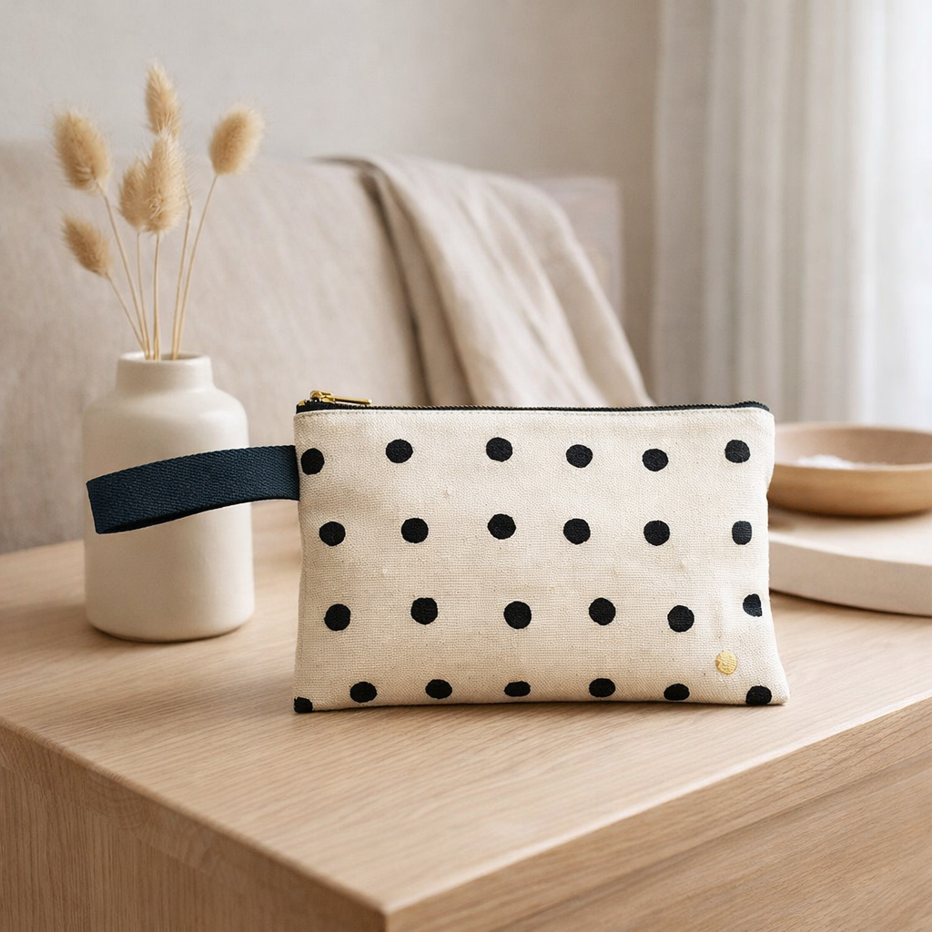 Pochette anse Mio Ecru 14 x 24 en situation