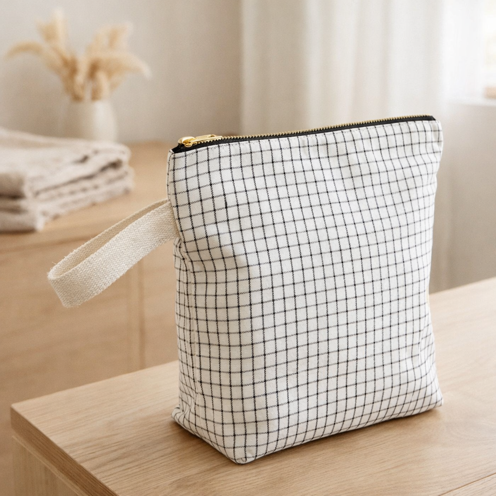Trousse de toilette en situation