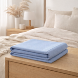 Drap plat Céleste Bluetiful 260 x 310 en situation