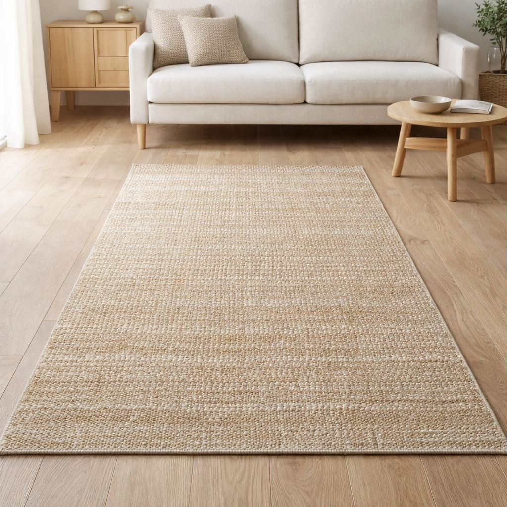 Tapis Mirko Naturel 80 x 150 x 1 en situation
