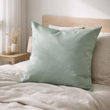 Taie d'oreiller Ashley Vert de gris 65 x 65 en situation