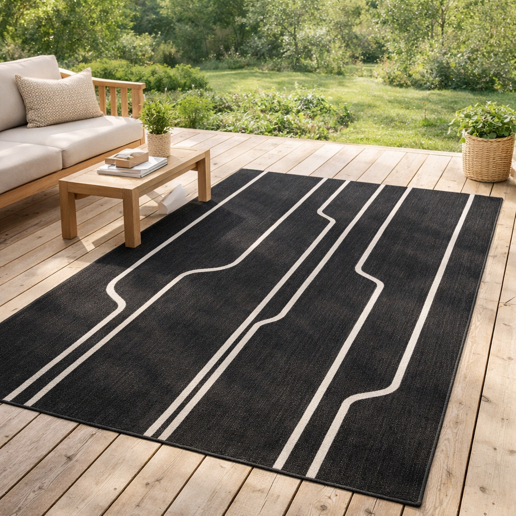Tapis Damon outdoor Tonnerre 160 x 230 en situation