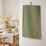 Torchon recyclé Isae Matcha 50 x 70 en situation