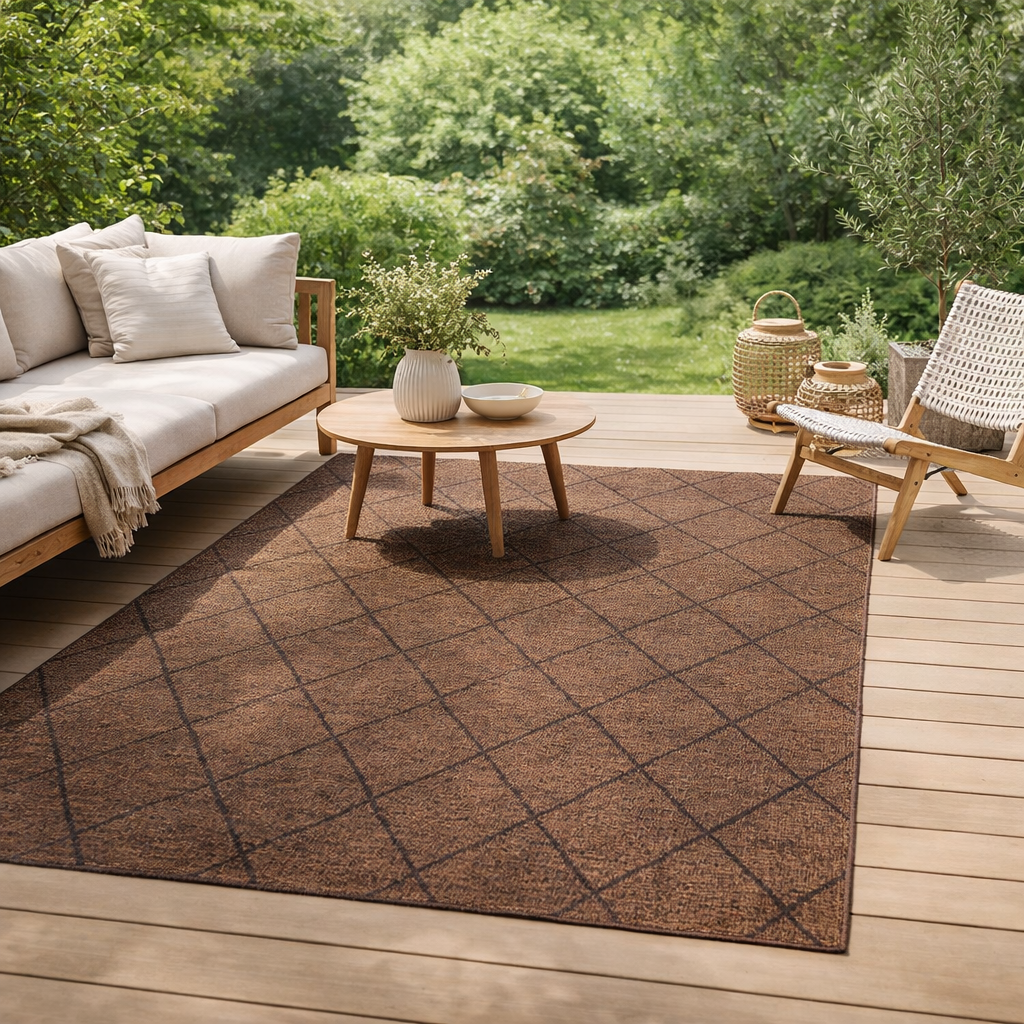 Tapis Allan outdoor Café 200 x 290 x 1 en situation