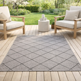 Tapis Allan outdoor Perle 120 x 170 en situation