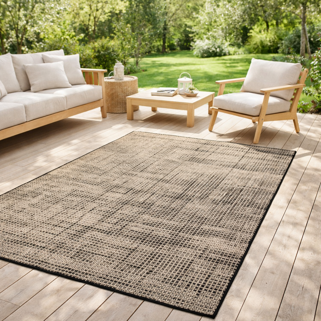 Tapis Axel 2 outdoor Naturel 160 x 230 en situation