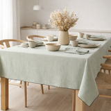 Nappe recyclée Grace Céladon 170 x 300 en situation