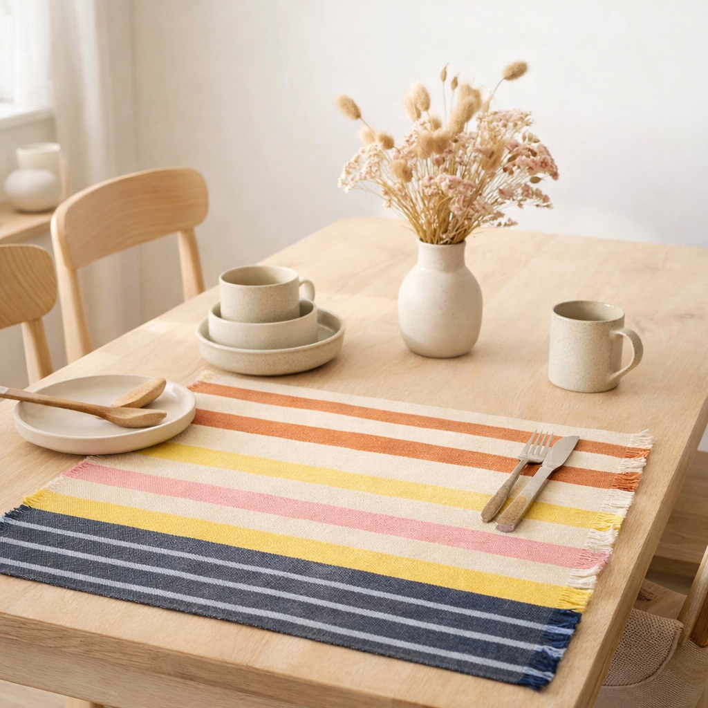Set de table Yuna recyclé Riviera 35 x 45 en situation