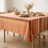 Nappe recyclée Yuna Terracotta 170 x 250 en situation