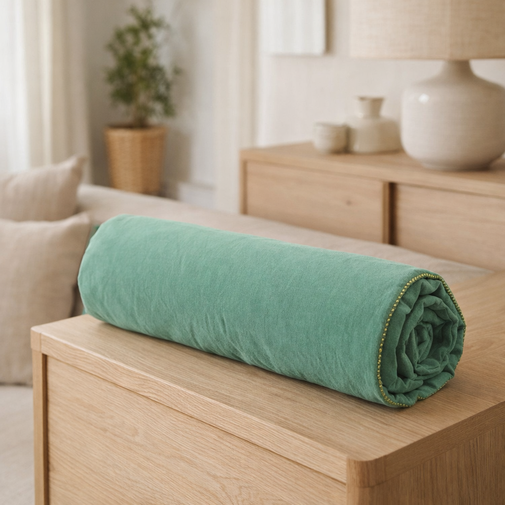 Drap housse Céleste Détox 160 x 200 en situation
