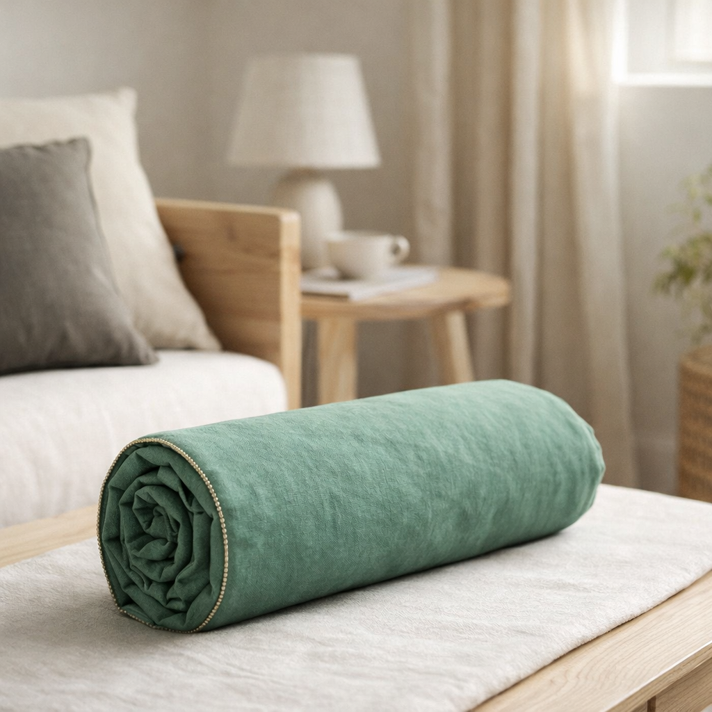 Drap housse Céleste Détox 160 x 200 en situation