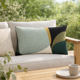Coussin Leana outdoor Opaline 30 x 50 en situation
