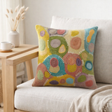 Coussin brodé Nestor Mineral 45 x 45 en situation
