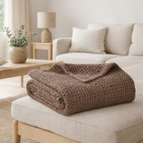 Plaid Tana Café 140 x 200 en situation