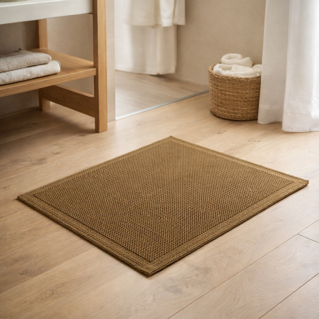 Tapis de bain Etia Cèdre 54 x 64 en situation