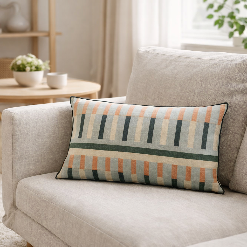 Coussin imprimé Jason Ciel 30 x 50 en situation