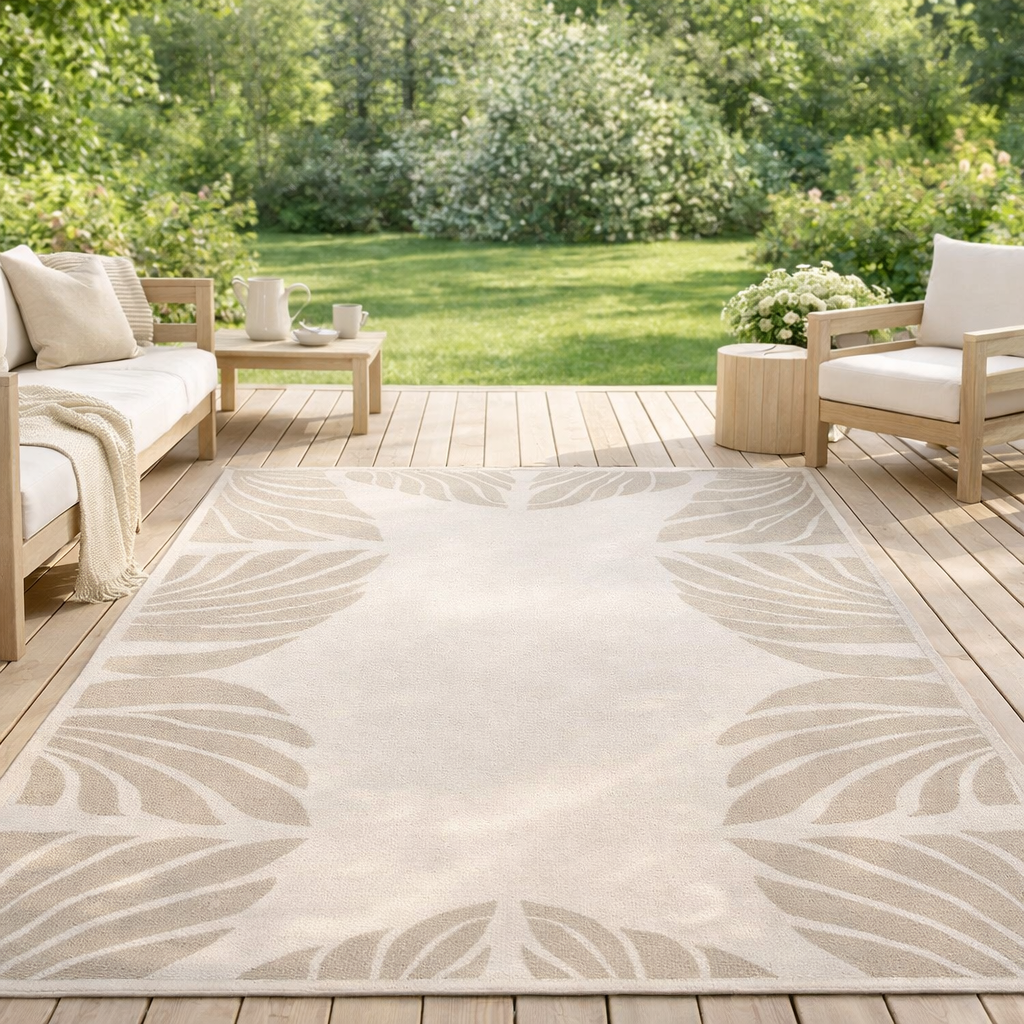 Tapis Nilos outdoor Naturel 200 x 290 x 1 en situation